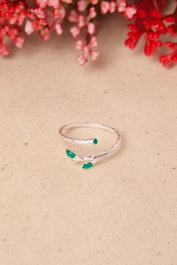 Heliophilia Silver Anillo de Plata Esterlina 925 Ajustable